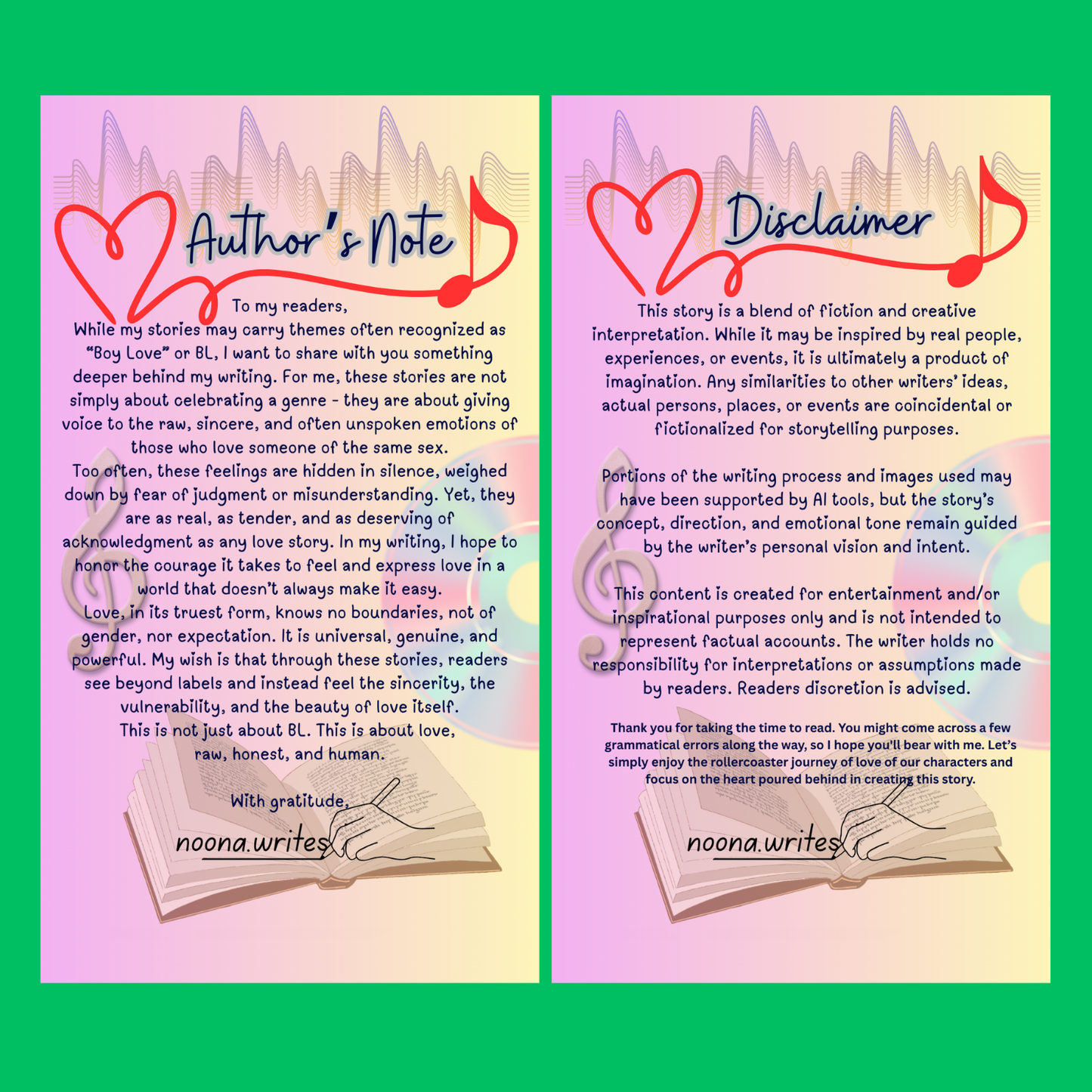 Heart in Lyrics Romance Novel Collection: "BETWEEN DANCE AND LYRICS" (Printable Digital Romance Story with illustrations or visuals: 304 pages)