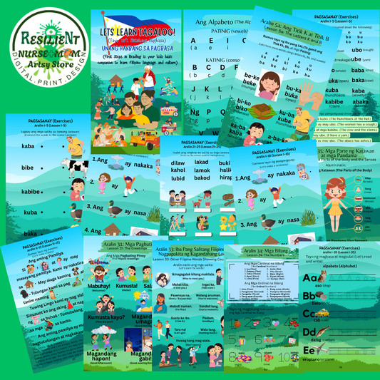 Learn Tagalog: First Step to Reading (Bilingual E-Book)